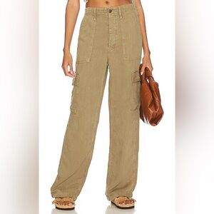 MOTHER Women’s “Private Sneak” Cargo Pants (army green, size 27)